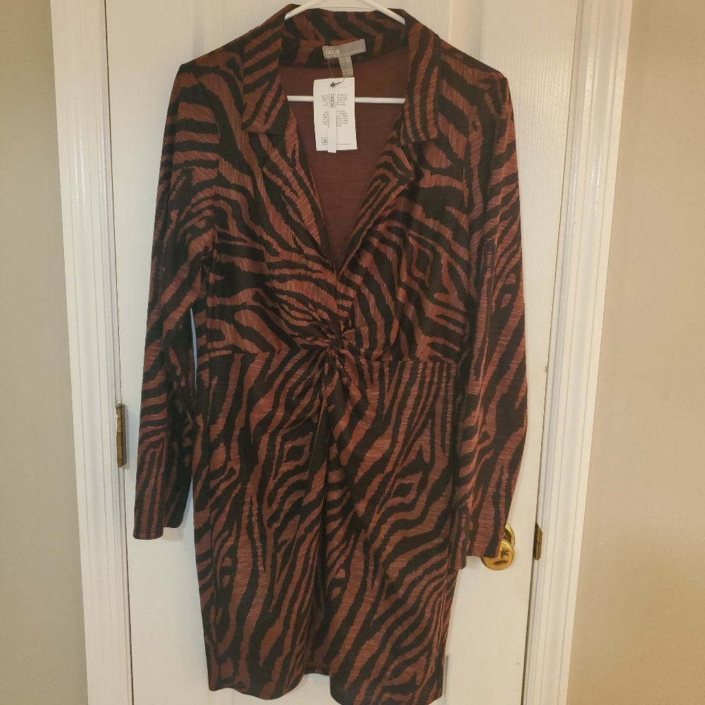 NEW ASOS Zebra Print Dress